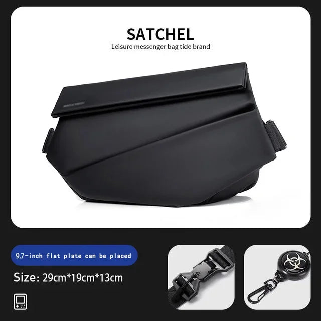 High Quality Trend Men's Large Chest Pack Waterproof Multifunction Shoulder Bags Daily Sport Cycling Male Crossbody Sling Bag