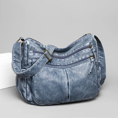 High Quality Washed Leather Shoulder Crossbody Bag For Women 2023 Vintage Ladies Handbags Luxury Trend Female Messenger Tote Sac