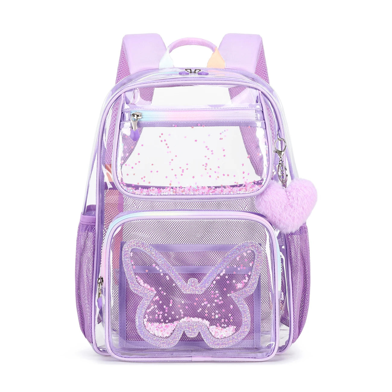 High Quality Waterproof Large Capacity TPU Transparent Clear Women Backpack