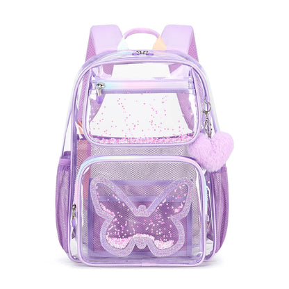 High Quality Waterproof Large Capacity TPU Transparent Clear Women Backpack