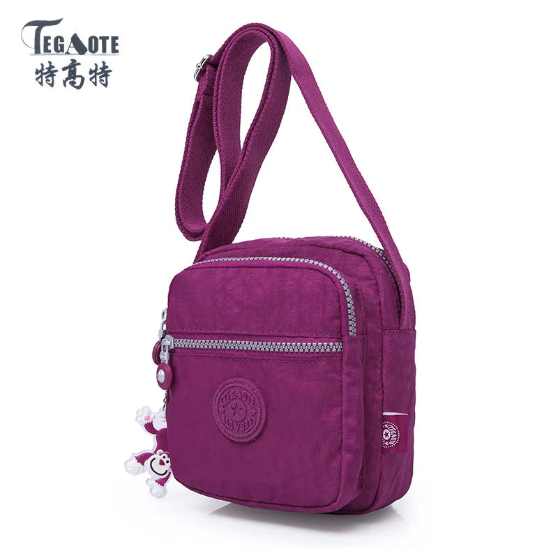 High Quality Waterproof Men Women Shoulder Messenger Bag Cross Body Phone Purse Lightweight Blue Black Red Purple