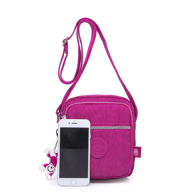 High Quality Waterproof Men Women Shoulder Messenger Bag Cross Body Phone Purse Lightweight Blue Black Red Purple