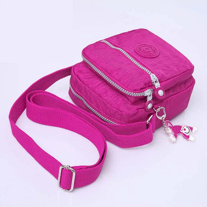 High Quality Waterproof Men Women Shoulder Messenger Bag Cross Body Phone Purse Lightweight Blue Black Red Purple