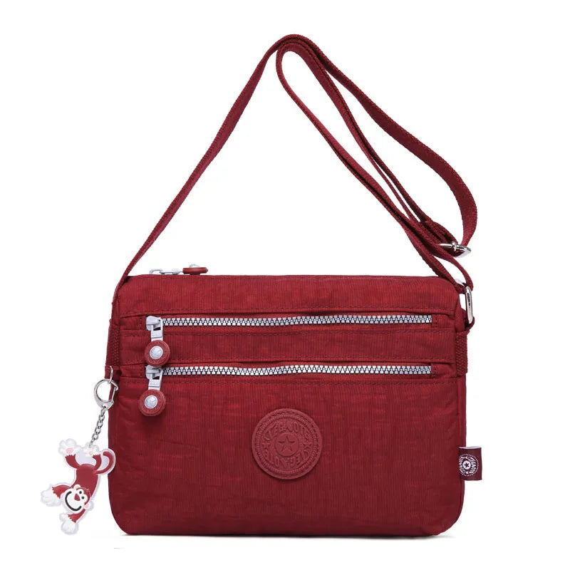 High Quality Waterproof Men Women Shoulder Messenger Bag Small Cross Body Phone Purse Lightweight Blue Black Red Purple
