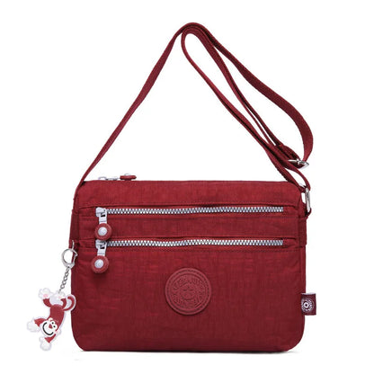 High Quality Waterproof Men Women Shoulder Messenger Bag Small Cross Body Phone Purse Lightweight Blue Black Red Purple