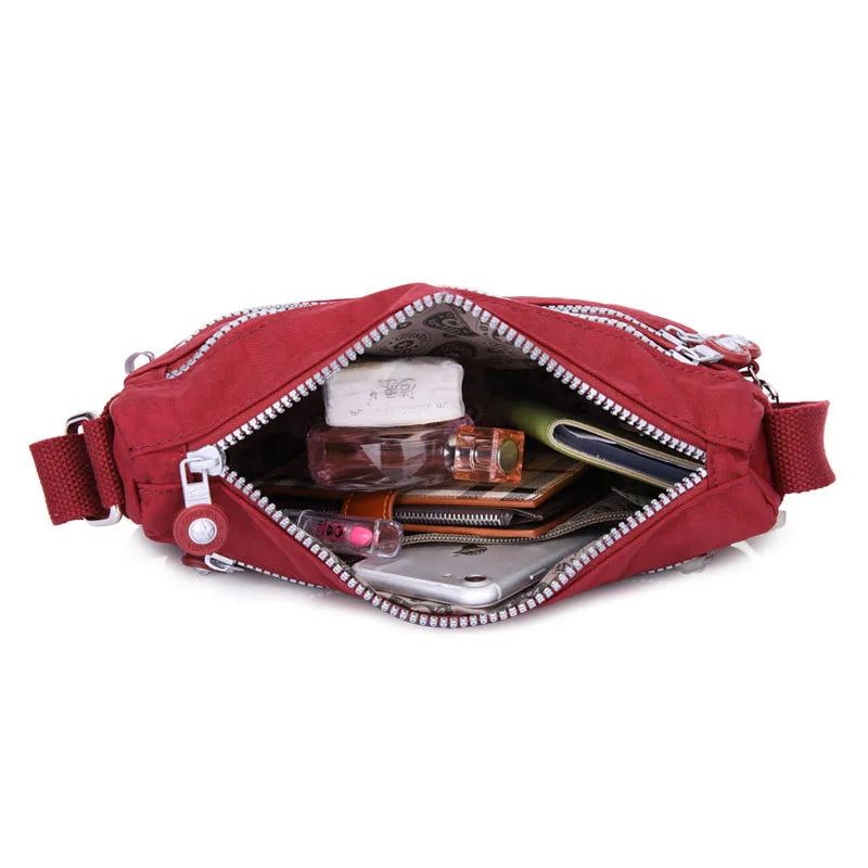 High Quality Waterproof Men Women Shoulder Messenger Bag Small Cross Body Phone Purse Lightweight Blue Black Red Purple