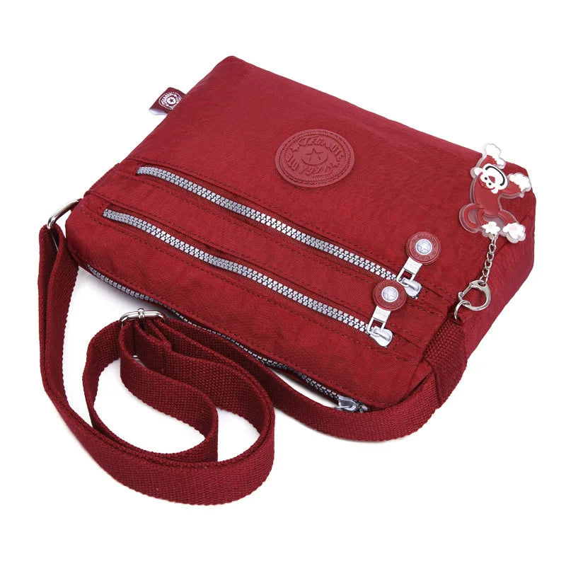 High Quality Waterproof Men Women Shoulder Messenger Bag Small Cross Body Phone Purse Lightweight Blue Black Red Purple