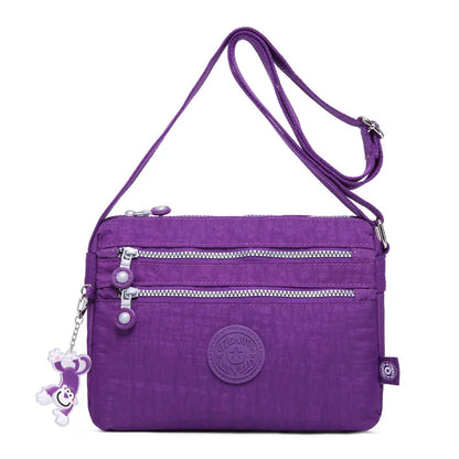 High Quality Waterproof Men Women Shoulder Messenger Bag Small Cross Body Phone Purse Lightweight Blue Black Red Purple
