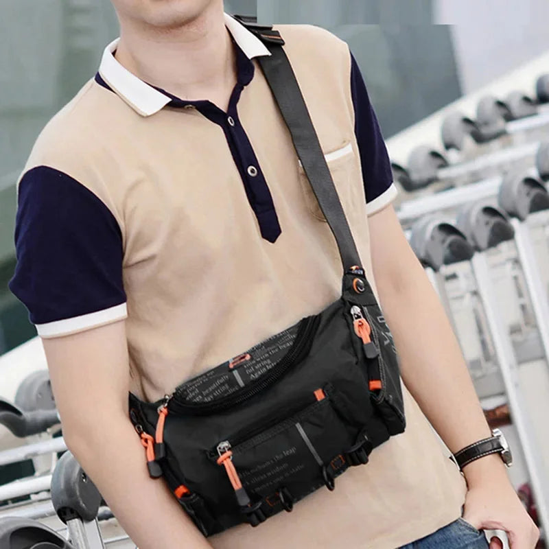 High Quality Waterproof Oxford Men Waist Pack Shoulder Messenger Hip Bag Male Travel Military Sling Chest Belt Fanny Bags