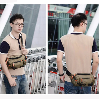High Quality Waterproof Oxford Men Waist Pack Shoulder Messenger Hip Bag Male Travel Military Sling Chest Belt Fanny Bags