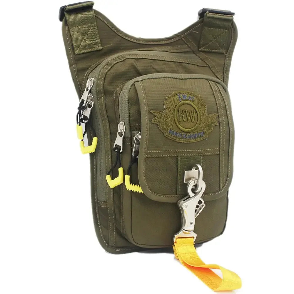 High Quality Waterproof Oxford Waist Fanny Pack Motorcycle Rider Military Travel Small Messenger Shoulder Hip Belt Leg Bag New