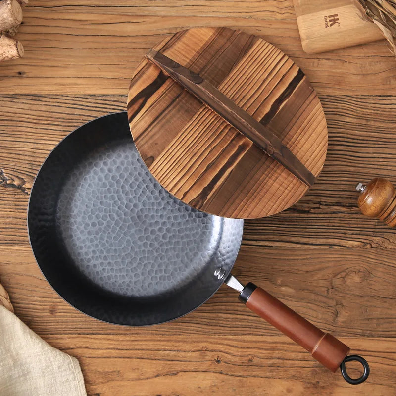 High Quality Wok Traditional Chinese Handmade Wok Non-Stick Pan Uncoated Induction Cooker Gas Stove Cooker