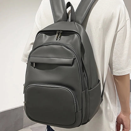 High Quality Woman Backpack Leather Rucksack Women's Knapsack Multi-pocket Bagpacks School Bags for Teenage Girls Boys Mochila