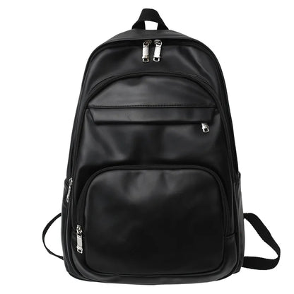 High Quality Woman Backpack Leather Rucksack Women's Knapsack Multi-pocket Bagpacks School Bags for Teenage Girls Boys Mochila