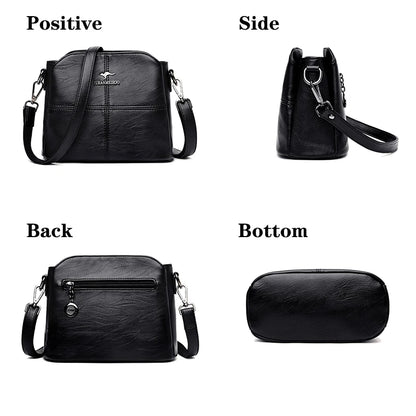High Quality Woman Messenger Bag Luxury Soft Leather Handbag and Purses Women's Bags Designer Famous Brand Female Shoulder Totes