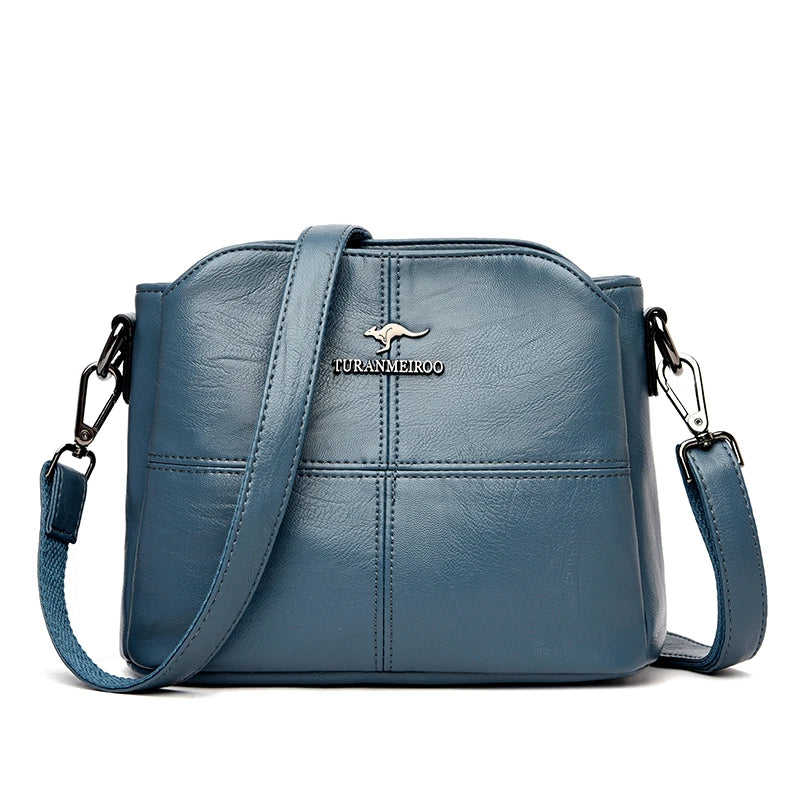 High Quality Woman Messenger Bag Luxury Soft Leather Handbag and Purses Women's Bags Designer Famous Brand Female Shoulder Totes