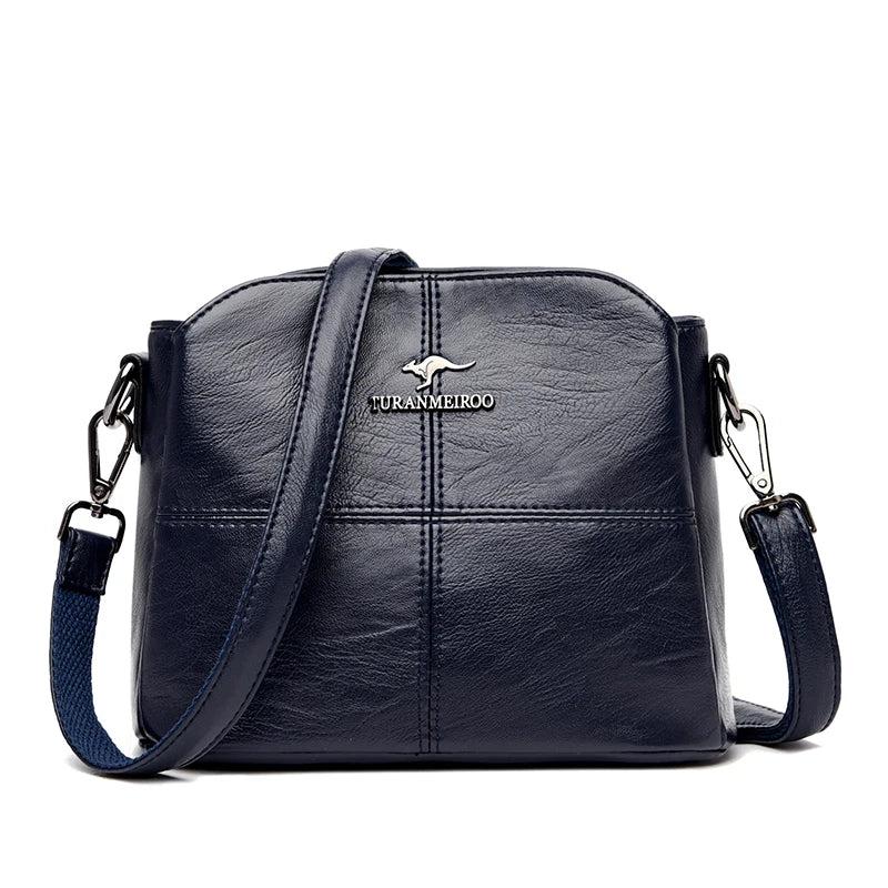 High Quality Woman Messenger Bag Luxury Soft Leather Handbag and Purses Women's Bags Designer Famous Brand Female Shoulder Totes