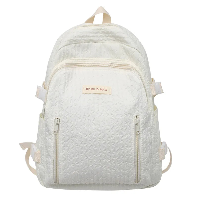 High Quality Women Backpack Female Travel Bag Rucksack Schoolbag for Teenage Girls Boys Solid Color Bookbag Mochila 2023