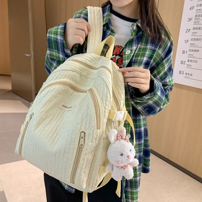 High Quality Women Backpack Female Travel Bag Rucksack Schoolbag for Teenage Girls Boys Solid Color Bookbag Mochila 2023