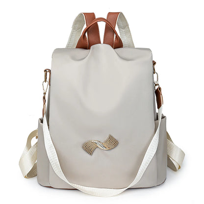 High Quality Women's Backpacks Fashion Nylon Cloth School Bags Large Capacity Travel Back Exquisite Hardware Design Backpack