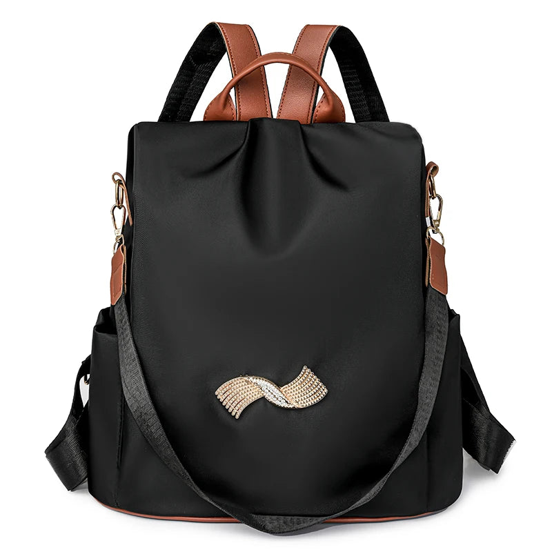 High Quality Women's Backpacks Fashion Nylon Cloth School Bags Large Capacity Travel Back Exquisite Hardware Design Backpack