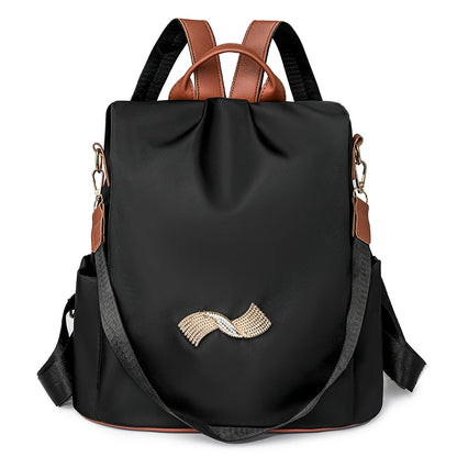 High Quality Women's Backpacks Fashion Nylon Cloth School Bags Large Capacity Travel Back Exquisite Hardware Design Backpack