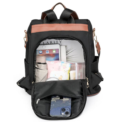 High Quality Women's Backpacks Fashion Nylon Cloth School Bags Large Capacity Travel Back Exquisite Hardware Design Backpack
