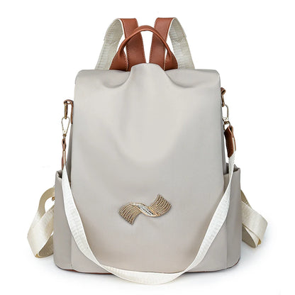 High Quality Women's Backpacks Fashion Nylon Cloth School Bags Large Capacity Travel Back Exquisite Hardware Design Backpack