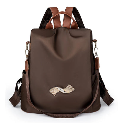 High Quality Women's Backpacks Fashion Nylon Cloth School Bags Large Capacity Travel Back Exquisite Hardware Design Backpack