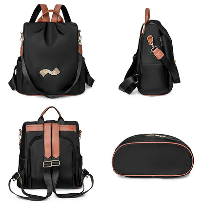 High Quality Women's Backpacks Fashion Nylon Cloth School Bags Large Capacity Travel Back Exquisite Hardware Design Backpack