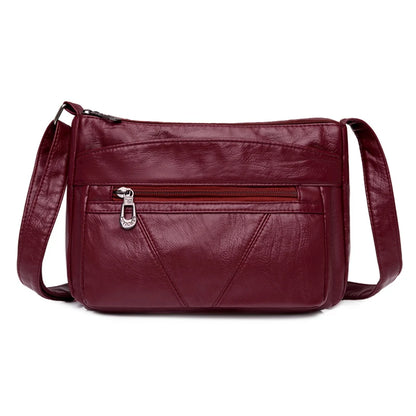 High Quality Women's Soft Leather Shoulder Bags for Women Multi-Layer Classic Crossbody Bag Luxury Designer Handbags and Purses