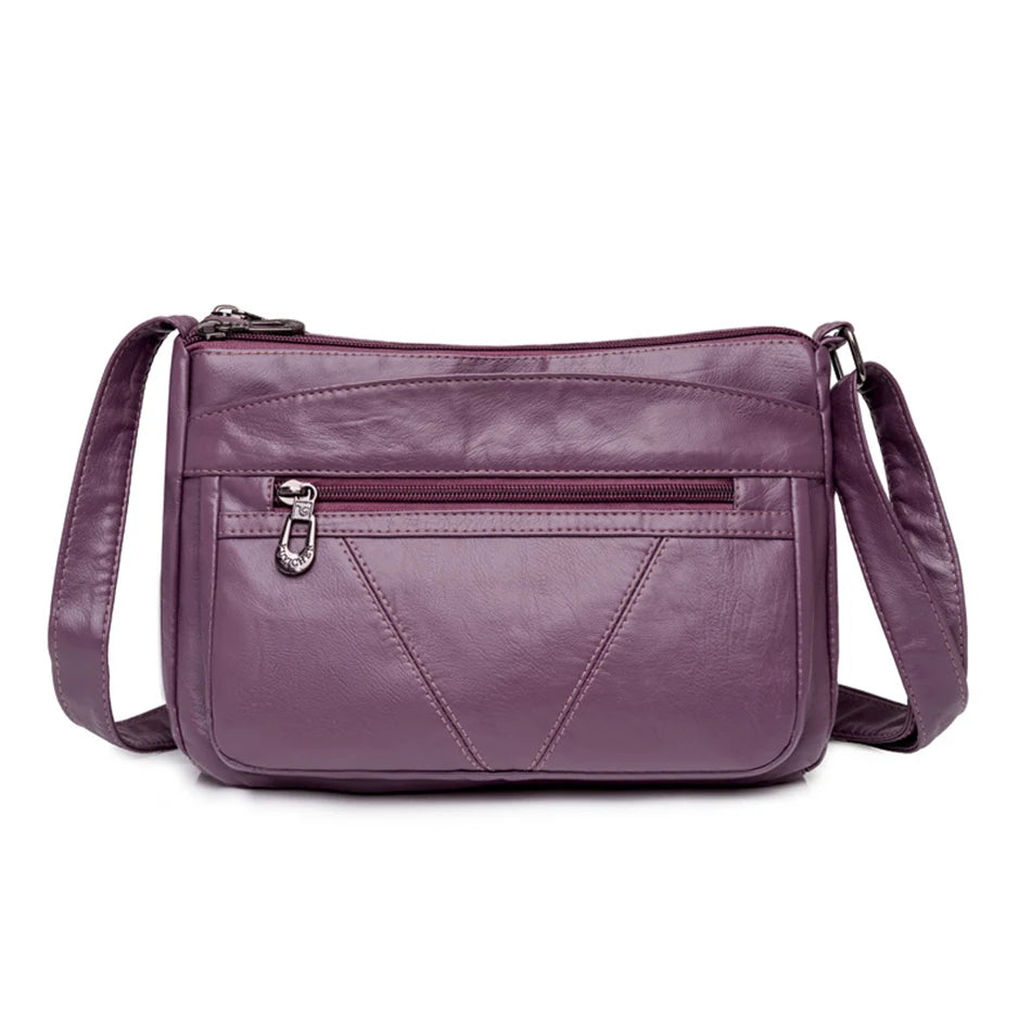 High Quality Women's Soft Leather Shoulder Bags for Women Multi-Layer Classic Crossbody Bag Luxury Designer Handbags and Purses