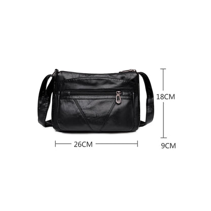 High Quality Women's Soft Leather Shoulder Bags for Women Multi-Layer Classic Crossbody Bag Luxury Designer Handbags and Purses