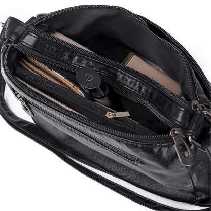 High Quality Women's Soft Leather Shoulder Bags for Women Multi-Layer Classic Crossbody Bag Luxury Designer Handbags and Purses