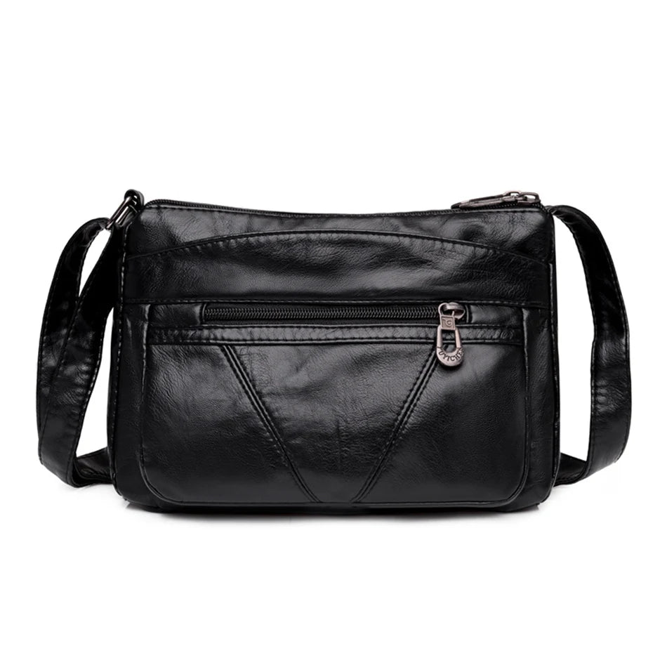 High Quality Women's Soft Leather Shoulder Bags for Women Multi-Layer Classic Crossbody Bag Luxury Designer Handbags and Purses