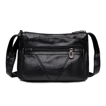 High Quality Women's Soft Leather Shoulder Bags for Women Multi-Layer Classic Crossbody Bag Luxury Designer Handbags and Purses