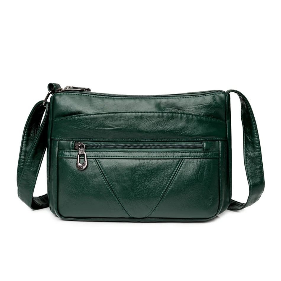 High Quality Women's Soft Leather Shoulder Bags for Women Multi-Layer Classic Crossbody Bag Luxury Designer Handbags and Purses