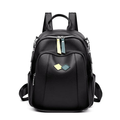 High Quality Youth Soft Leather Backpacks for Teenage Girls Female School Bag Hot Sale Backpacks 2024 New Fashion Woman Backpack