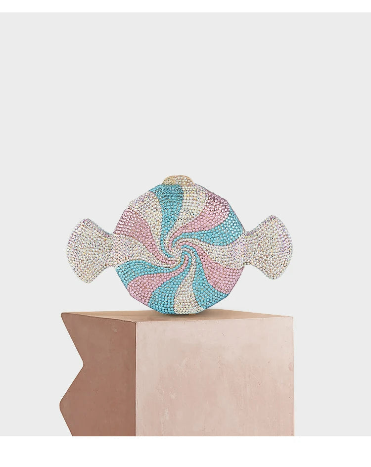 High Quality multi Color Crystal Handbags Women Evening bags Diamond Clutches Party Purses Fashion Ladies Wedding Chain Purse