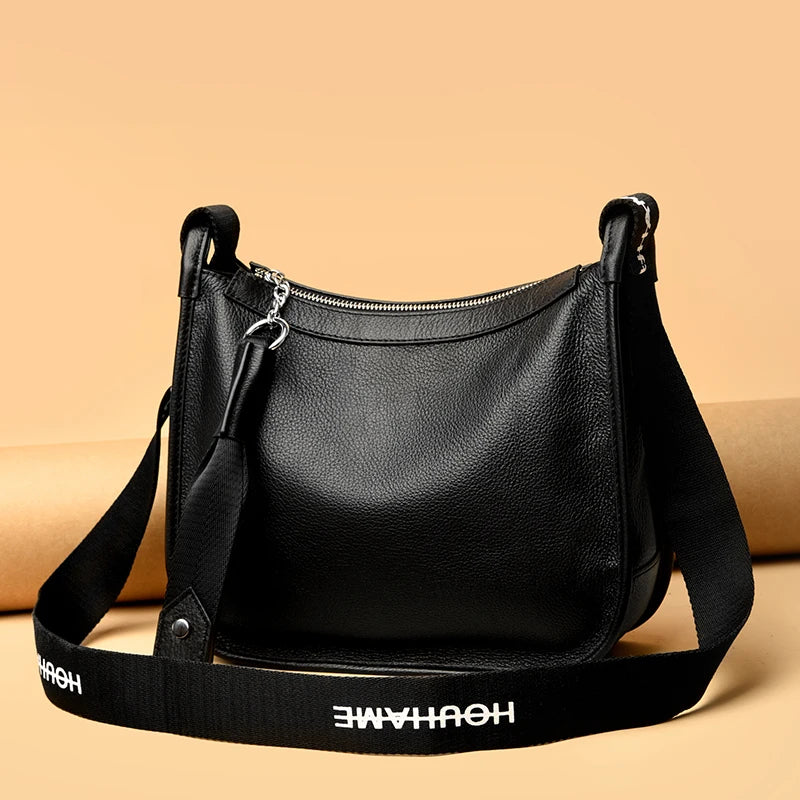 High QualityCow Leather Shoulder Crossbody Bag for Women 2023 Large Capacity Genuine Leather Handbag Luxury Female Messenger Sac
