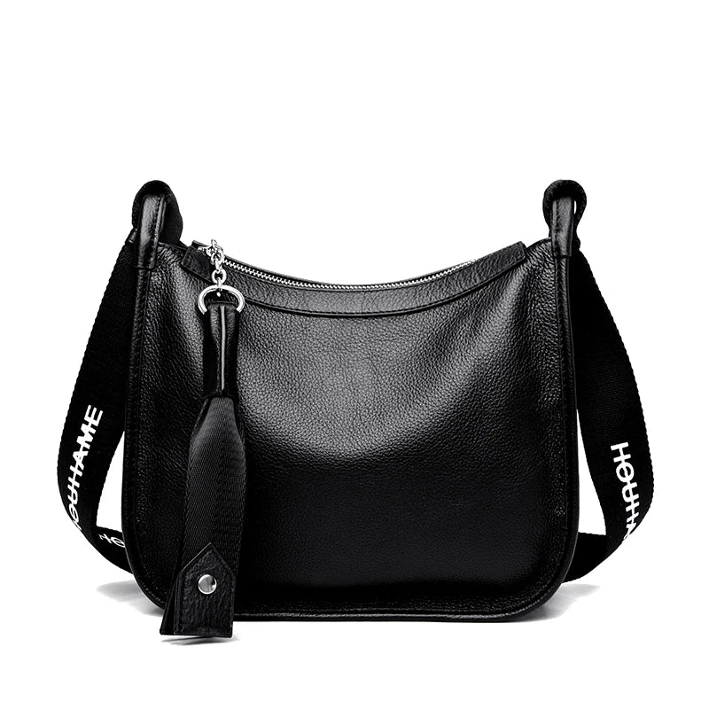 High QualityCow Leather Shoulder Crossbody Bag for Women 2023 Large Capacity Genuine Leather Handbag Luxury Female Messenger Sac