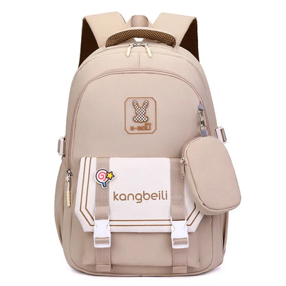 High School Girls Backpack With Pencil Case High Strength Nylon School Bags For Teenage Girls Kawaii Backpack Cute Book Bags