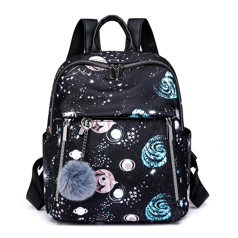 High-capacity Back Packs for Women 2024 New High-quality Oxford Waterproof Schoolbags Fashion Travel Printing Knapsack Mochilas