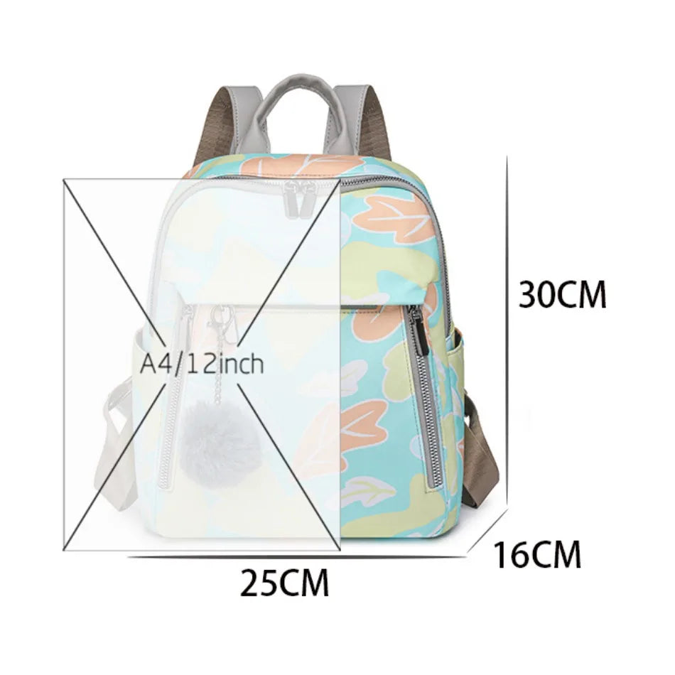 High-capacity Back Packs for Women 2024 New High-quality Oxford Waterproof Schoolbags Fashion Travel Printing Knapsack Mochilas