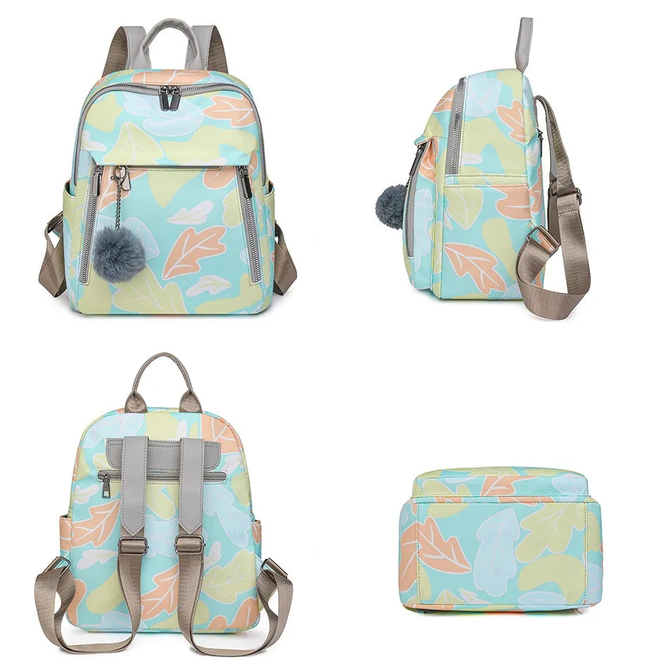 High-capacity Back Packs for Women 2024 New High-quality Oxford Waterproof Schoolbags Fashion Travel Printing Knapsack Mochilas