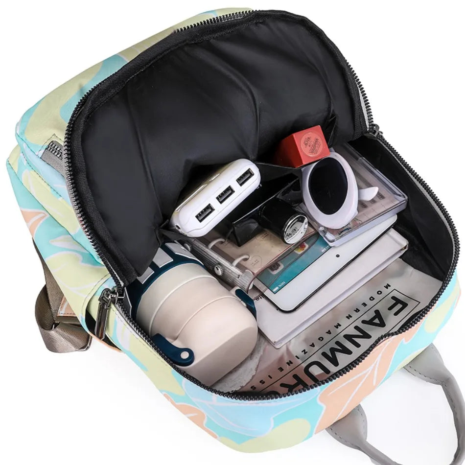 High-capacity Back Packs for Women 2024 New High-quality Oxford Waterproof Schoolbags Fashion Travel Printing Knapsack Mochilas