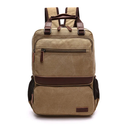 High capacity good quality canvas bags for men backpack outdoor sports bag canvas