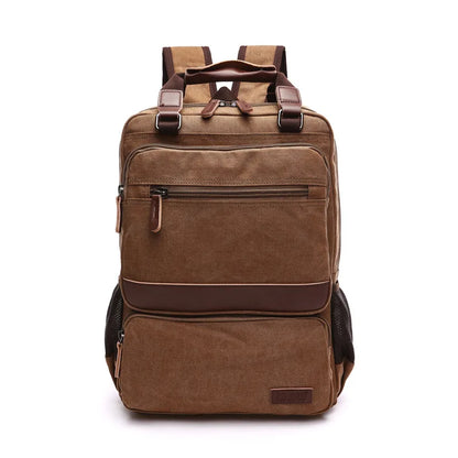 High capacity good quality canvas bags for men backpack outdoor sports bag canvas
