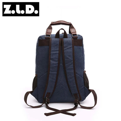 High capacity good quality canvas bags for men backpack outdoor sports bag canvas