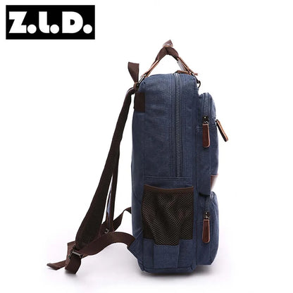 High capacity good quality canvas bags for men backpack outdoor sports bag canvas